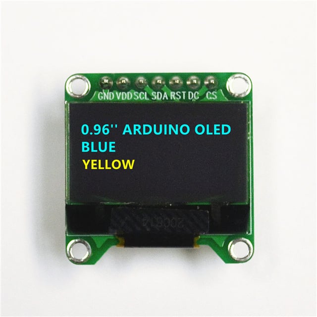 AOM12864A0-0.96YBW-ANO 0.96'' ARDUINO OLED BLUEYELLOW