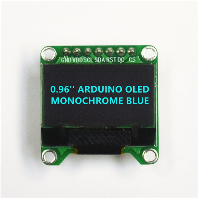 AOM12864A0-0.96BW-ANO 0.96'' ARDUINO OLED BLUE 128X64