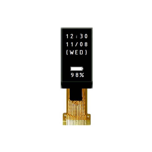 MDOT064128AY-WM 64X128 TAB OLED, WHITE ON BLACK