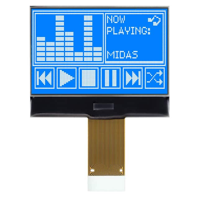 MCCOG128064B12W-BNMLW 128 X 64 GRAPHIC CHIP-ON-GLASS L