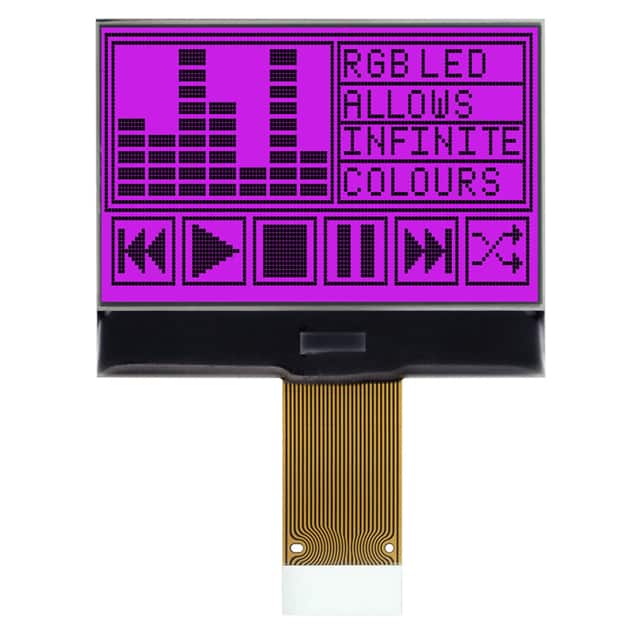 MCCOG128064B12W-FPTLRGB 128 X 64 GRAPHIC CHIP-ON-GLASS L