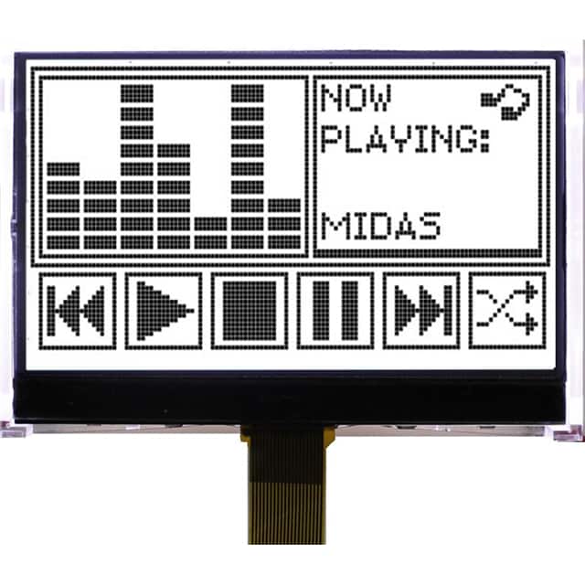 MCCOG128064N6W-FPTLW 128 X 64 GRAPHIC CHIP-ON-GLASS L