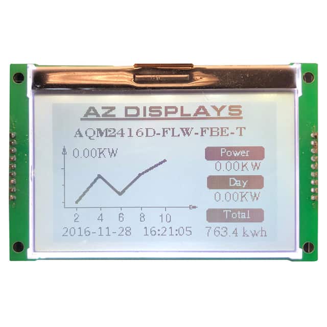 AQM2416D-FLW-FBE 240 X 160 WIDE TEMP GRAPHIC LCD