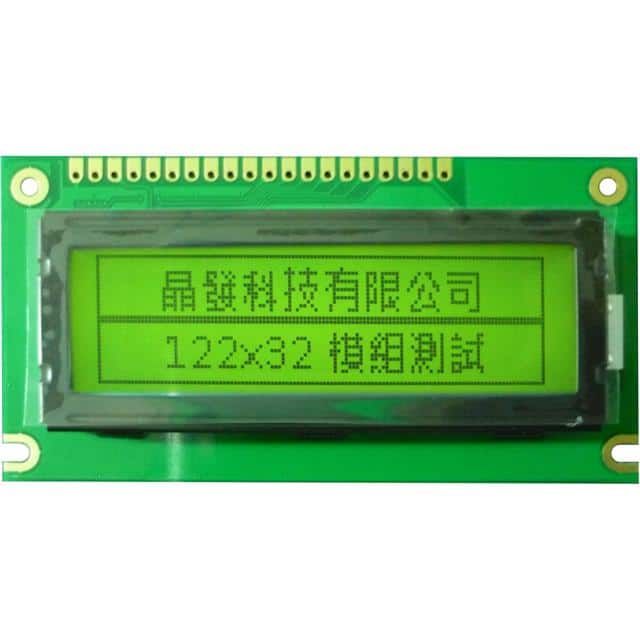GFE122032I-YPOE 122x32,STN-Y/G,Yellow Green, 84*