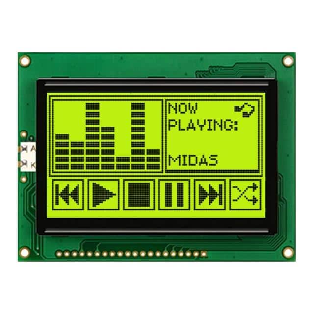 MC128064A6W-SPTLY-V2 128x64 graphic chip-on-board LCD