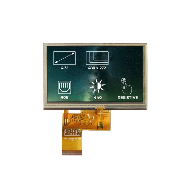 RVT4.3A480272TNWR00 LCD DISPLAY TFT 4.3" 480X272