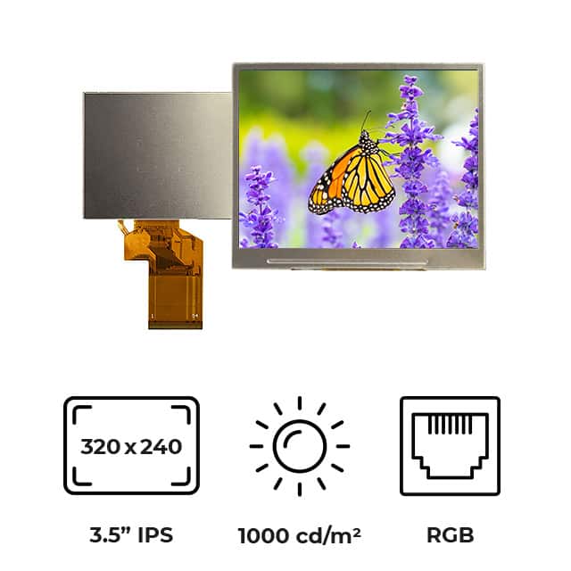 RVT35HHTNWN00 3.5" TFT IPS HIGH BRIGHTNESS