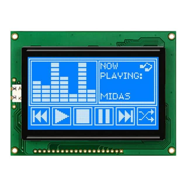 MC128064A6W-BNMLW-V2 128x64 graphic chip-on-board LCD