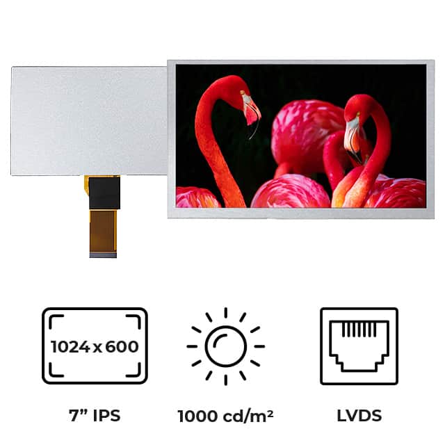 RVT70HSLNWN00 7" TFT IPS HIGH BRIGHTNESS