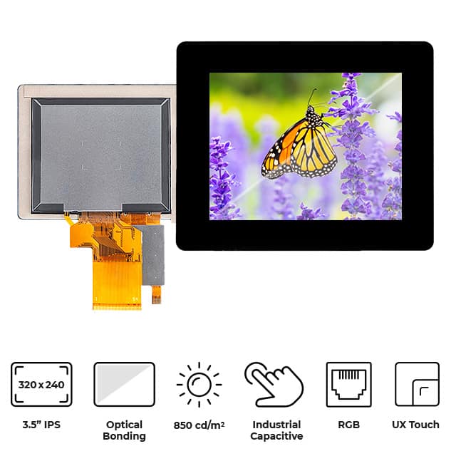 RVT35HHTNWC00-B 3.5 TFT IPS HB PCAP OPTICAL BOND