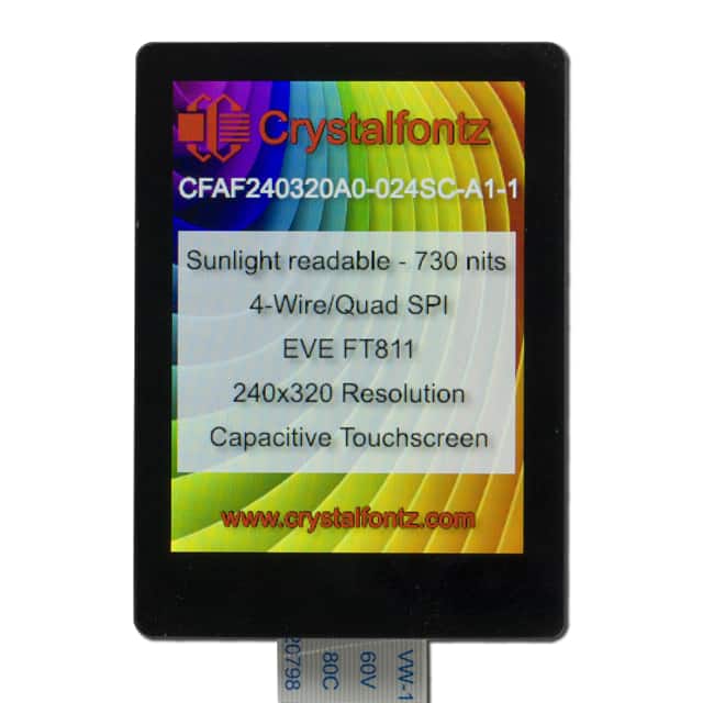 CFAF240320A0-024SC-A1-1 2.4" IPS FT811 CAP BRIGHT TFT
