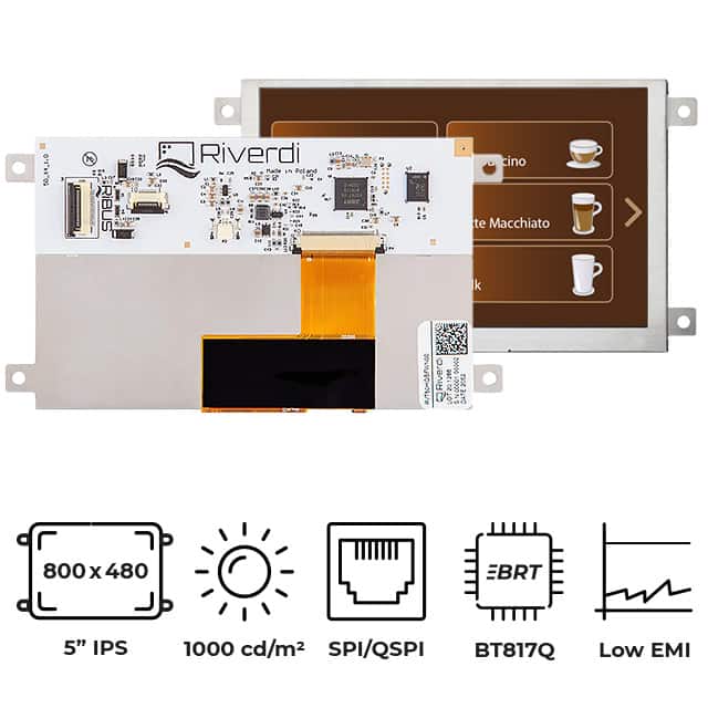 RVT50HQBFWN00 5" IPS TFT BT817Q HIGH BRIGHTNES