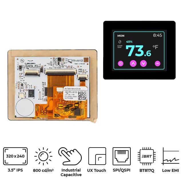 RVT35HHBNWC00 3.5" HB IPS TFT BT817Q PCAP