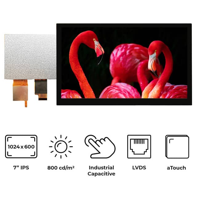 RVT70HSLNWCA0 7" TFT IPS PCAP HIGH BRIGHTNESS