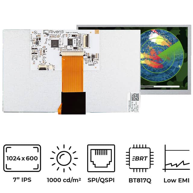 RVT70HSBNWN00 7" IPS TFT BT817Q HIGH BRIGHTNES