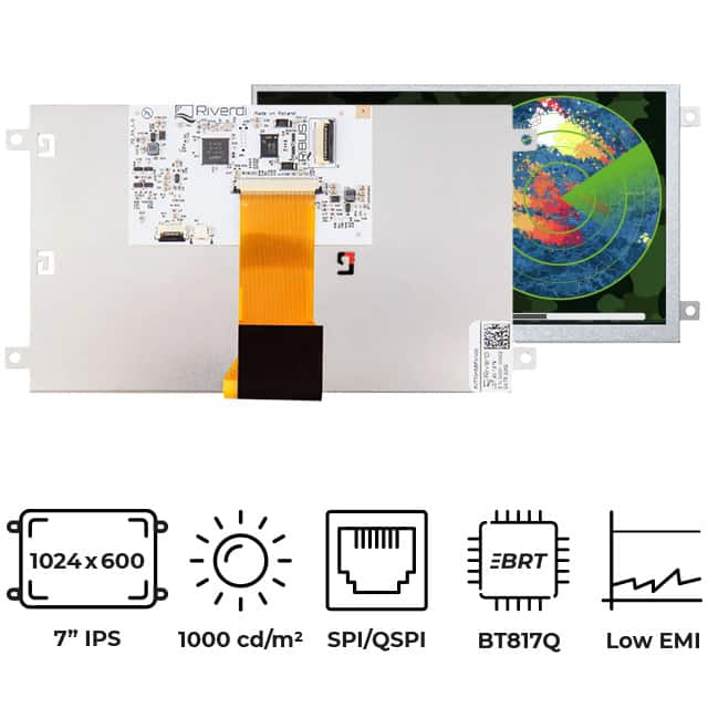 RVT70HSBFWN00 7" IPS TFT BT817Q HIGH BRIGHTNES