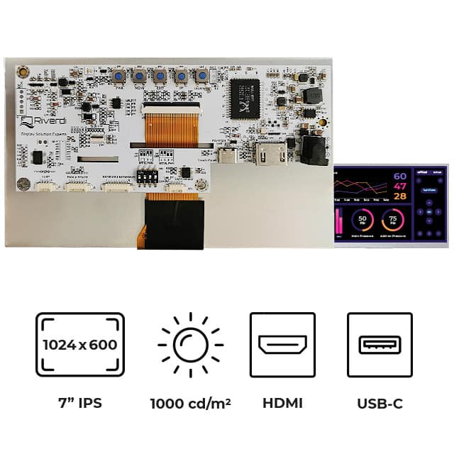 RVT70HSHNWN00 7" TFT IPS HDMI HIGH BRIGHTNESS