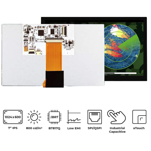 RVT70HSBNWCA0 7" IPS TFT BT817Q PCAP HI BRIGHT