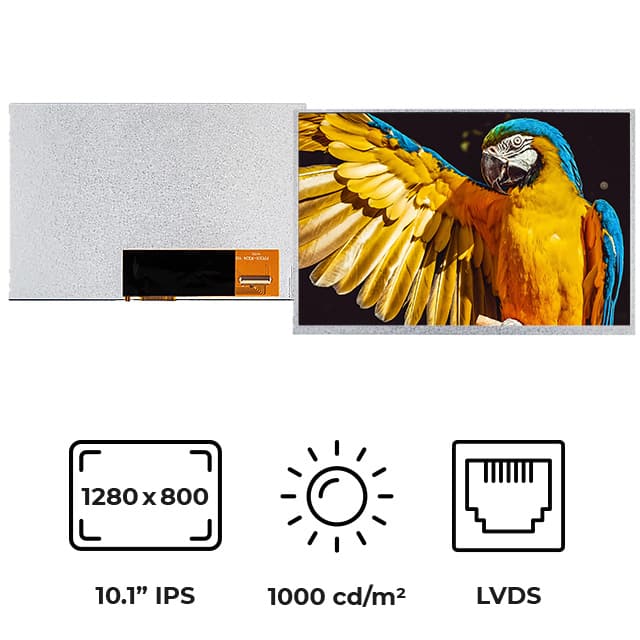 RVT101HVLNWN00 10.1" TFT IPS HIGH BRIGHTNESS