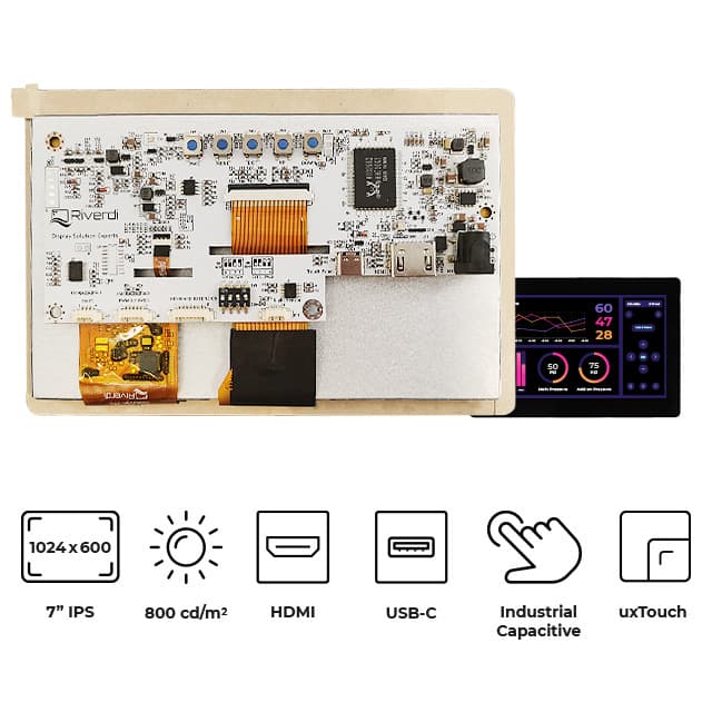 RVT70HSHNWC00 7" TFT IPS HDMI PCAP HIGH BRIGHT