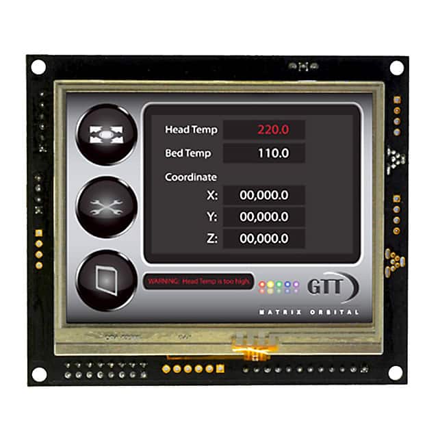 GTT35A-TPR-BLM-B0-H1-CS-V5 LCD TOUCH TFT 3.5" RS232/I2C