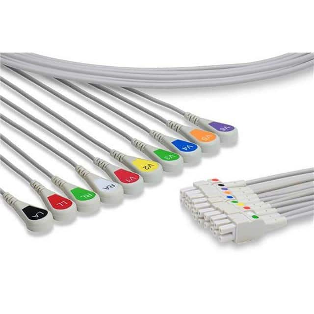 MAC 800 EKG LEADWIRES SNAP Replacement for Marquette Mac 80