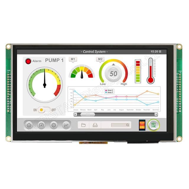 WL0F0007000A8GAAASA00 7 inch CAN Bus TFT Display with