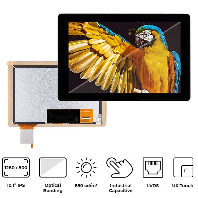 RVT101HVLNWC00-B 10.1" TFT IPS PCAP OPTICAL BONDI