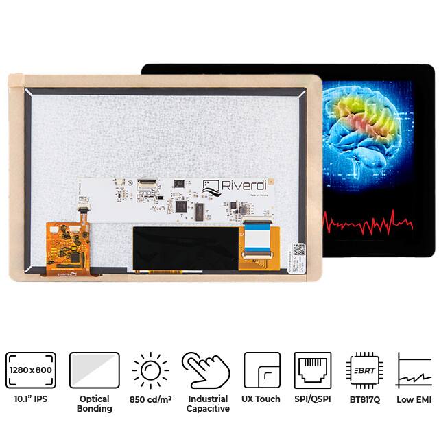 RVT101HVBNWC00-B IPS TFT BT817Q PCAP OPTICAL BOND