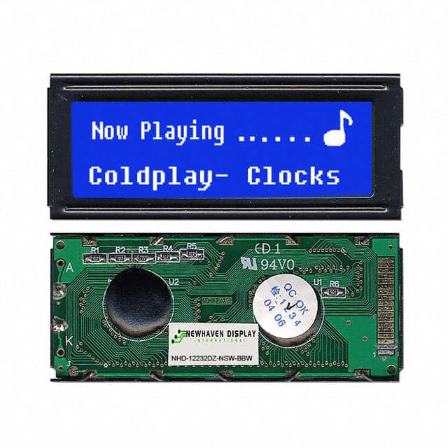 NHD-12232DZ-NSW-BBW LCD MOD GRAPH 122X32 WH TRANSM
