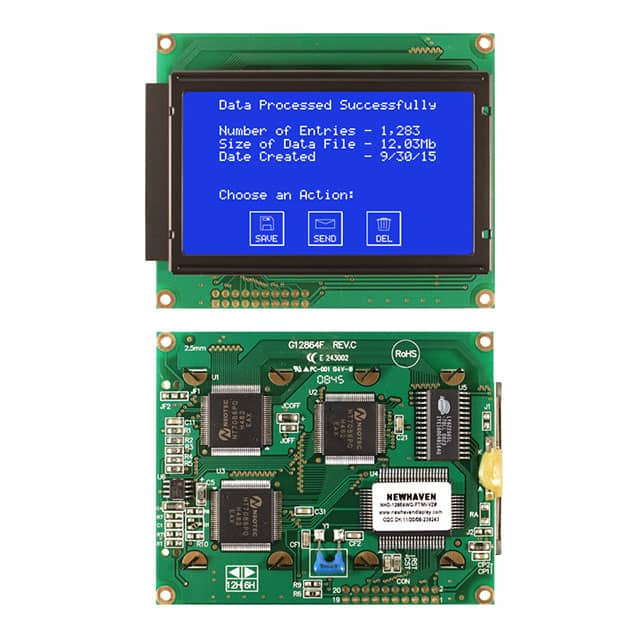 NHD-12864WG-FTMI-VZ# LCD MOD GRAPH 128X64 WH TRANSM