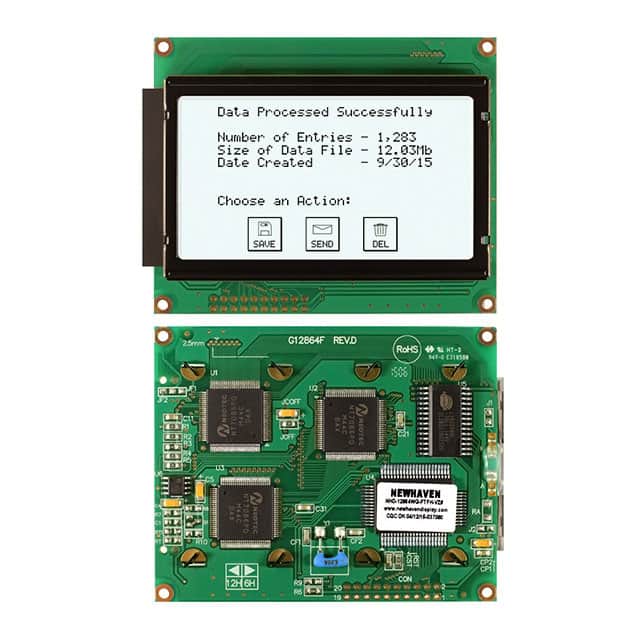 NHD-12864WG-FTFH-VZ# LCD MOD GRAPH 128X64 WH TRANSFL