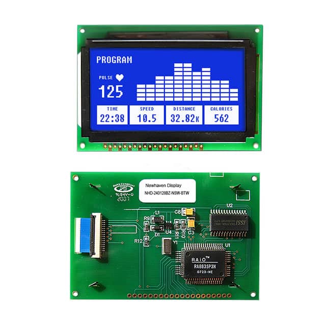 NHD-240128BZ-NSW-BTW LCD MOD GRAPH 240X128 WH TRANSM