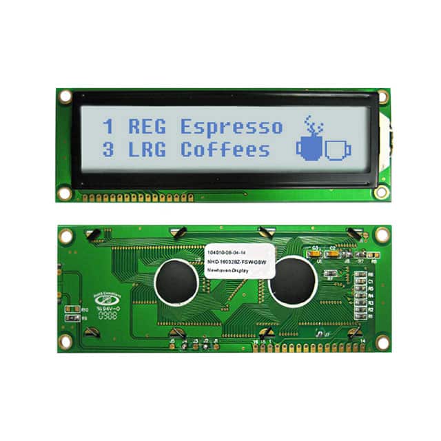 NHD-16032BZ-FSW-GBW LCD MOD GRAPH 160X32 WH TRANSFL