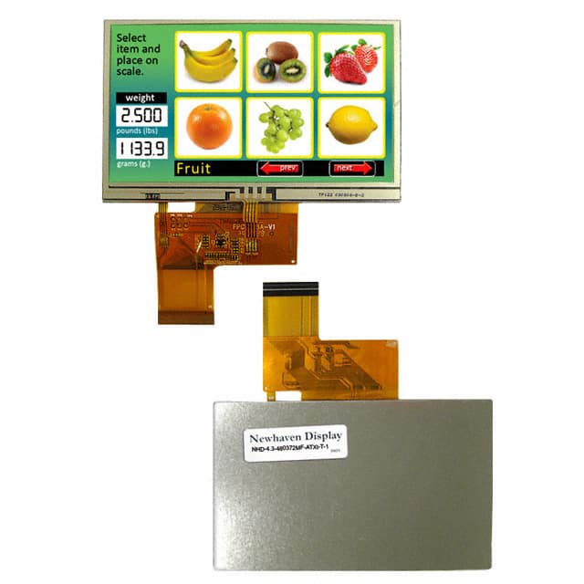 NHD-4.3-480272MF-ATXI#-T-1 LCD DISPLAY TFT 480X272 TRANS