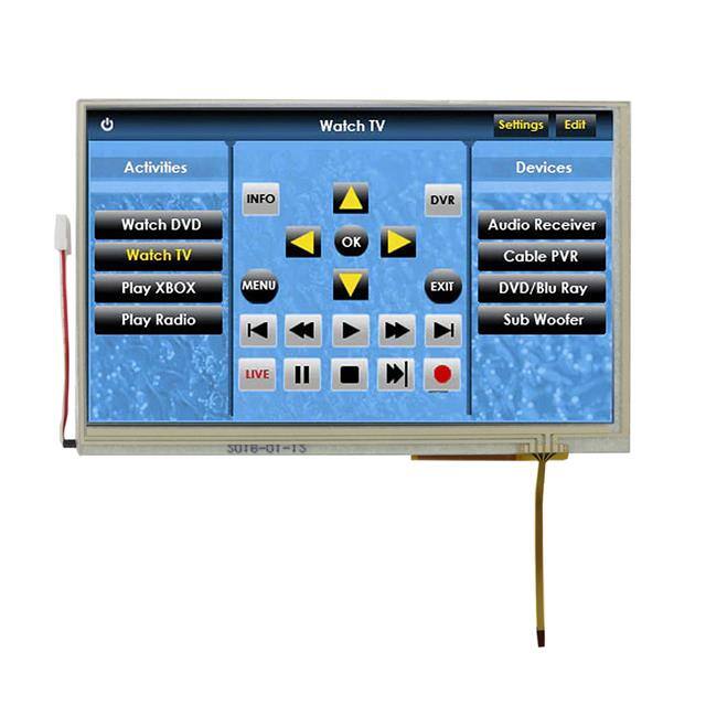 NHD-7.0-800480WF-CTXI#-T LCD TFT 7" 800X480 WHT TOUCHPNL