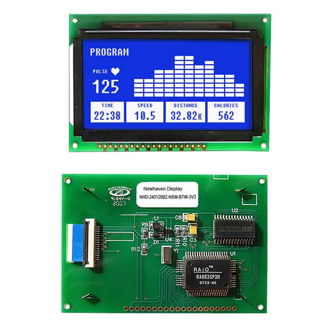 NHD-240128BZ-NSW-BTW-3V3 LCD MOD GRAPH 240X128 WH TRANSM