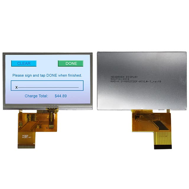 NHD-4.3-480272EF-ATXL#-T LCD TFT 480X272 6 OCLK VIEW