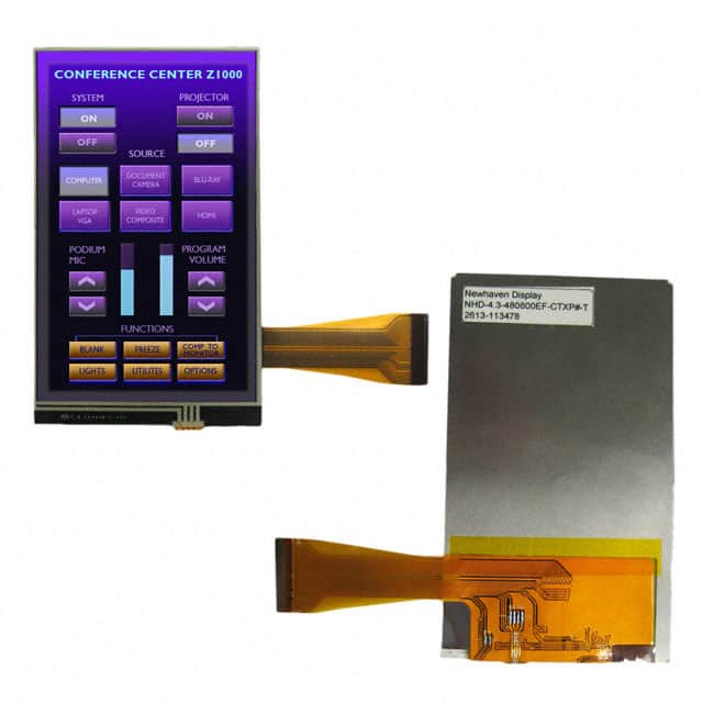 NHD-4.3-480800EF-CTXP#-T LCD TFT 4.3" 480X800 LED W/TOUCH