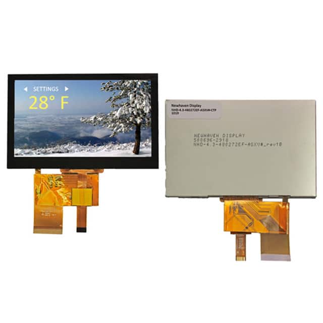 NHD-4.3-480272EF-ASXV#-CTP LCD TFT 480X272 HIGH BRIGHT