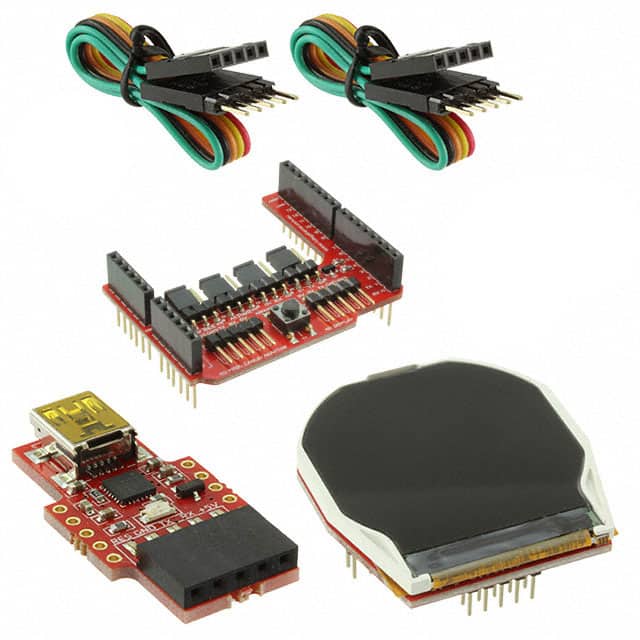 ULCD-220RD-AR LCD ARDUINO 1.38" SHIELD & CBL