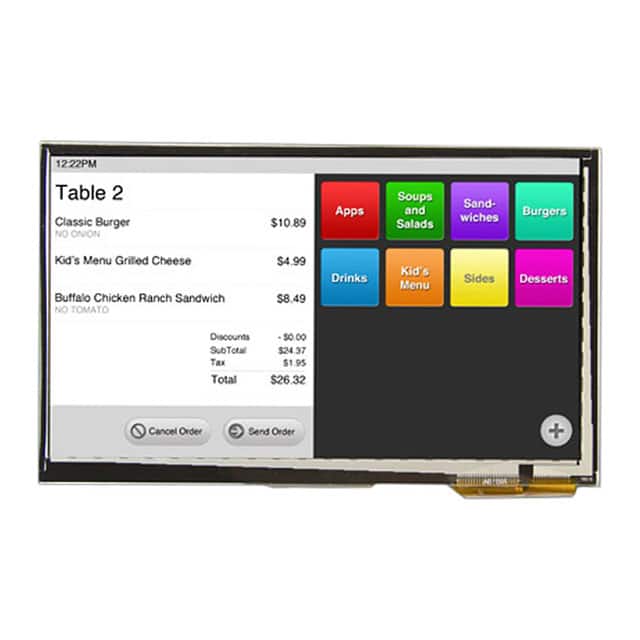 DT070ATFT-PTS LCD DISP TFT 7.0" 800X480