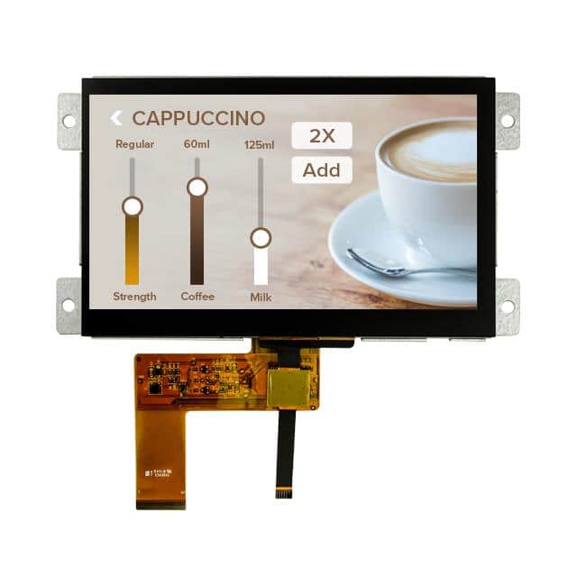 NHD-7.0-800480MB-ATXL-CTP 7.0" MOUNTABLE STANDARD TFT