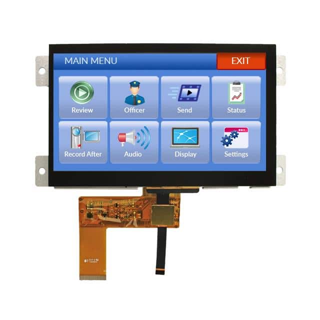 NHD-7.0-800480MB-ASXN-CTP 7.0" MOUNTABLE SUNLIGHT READ CAP