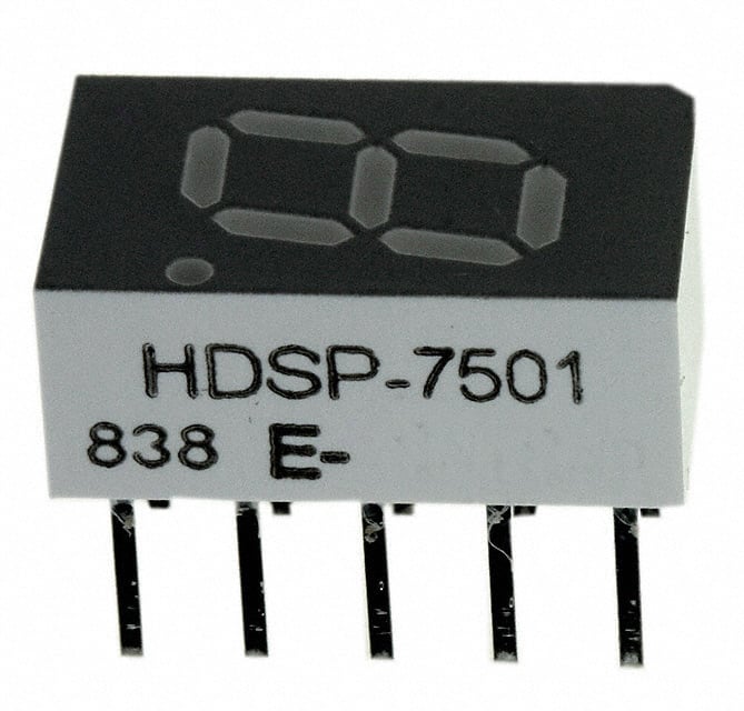 HDSP-7501 DISPLAY 7-SEG 0.3" SGL RED 10DIP