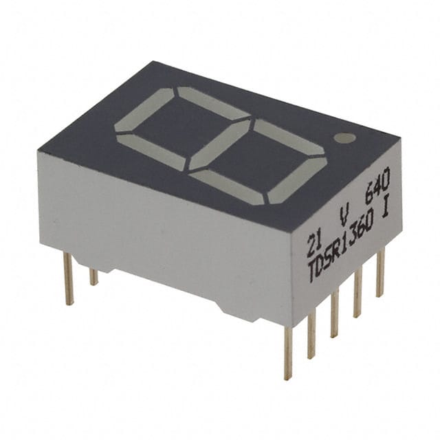 TDSR1360 DISPLAY 7SEG 0.51" SGL RED 10DIP