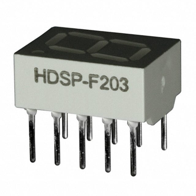 HDSP-F203 DISPLAY 7-SEG 0.4" SGL RED 10DIP