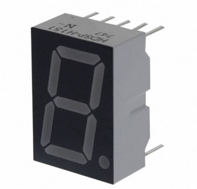 HDSP-H151 DISPLAY 7SEG 0.56" SGL RED 10DIP