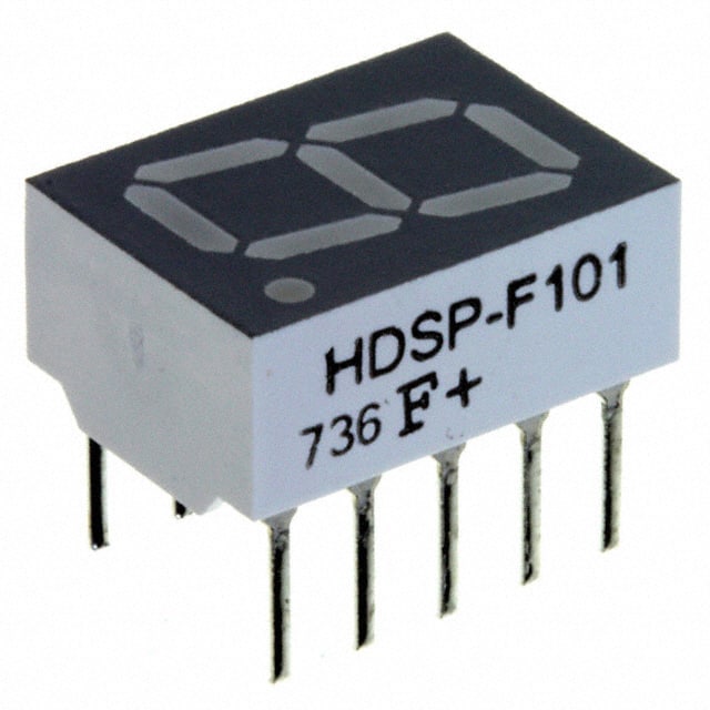 HDSP-F101 DISPLAY 7-SEG 0.4" SGL RED 10DIP