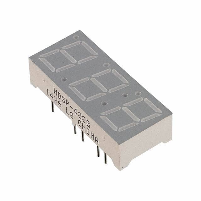 HDSP-433G DISPLAY 7SEG 0.4" TRPL GRN 15DIP